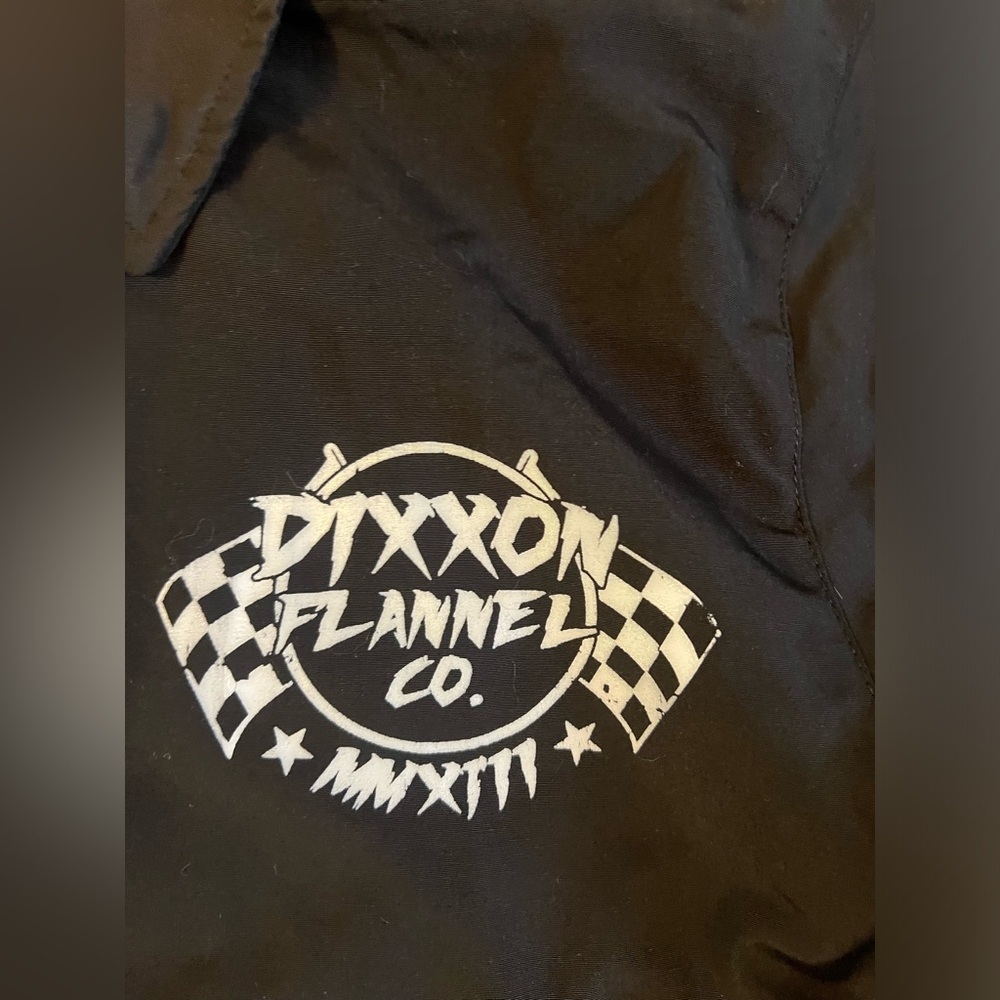 Dixxon Flannel Co Jacket‎ Men’s L Black Snap On Button Ground Up Customs C18 - Picture 4 of 11